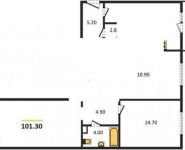 3-комнатная квартира площадью 102 кв.м, улица Фабрициуса, 22 | цена 4 390 000 руб. | www.metrprice.ru