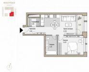2-комнатная квартира площадью 54.4 кв.м в ЖК "РЕНОМЭ",  | цена 23 990 000 руб. | www.metrprice.ru