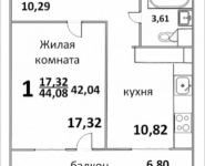 1-комнатная квартира площадью 45 кв.м, Народная ул., 23 | цена 3 291 165 руб. | www.metrprice.ru