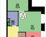 2-комнатная квартира площадью 44.9 кв.м, Адмирала Макарова, 10, корп.2 | цена 8 531 000 руб. | www.metrprice.ru