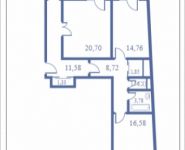 3-комнатная квартира площадью 104.6 кв.м, Кудрявцева, 12 | цена 10 564 600 руб. | www.metrprice.ru