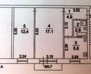 2-комнатная квартира площадью 45 кв.м, Комсомольская ул., 21 | цена 2 800 000 руб. | www.metrprice.ru