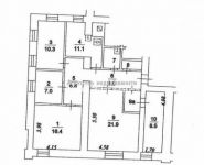 5-комнатная квартира площадью 96.4 кв.м, улица Большая Якиманка, 35с1 | цена 43 000 000 руб. | www.metrprice.ru