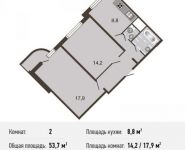 2-комнатная квартира площадью 53 кв.м, Рождественская ул., 29 | цена 6 337 000 руб. | www.metrprice.ru