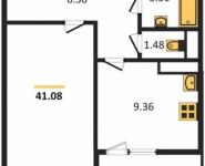 1-комнатная квартира площадью 41.1 кв.м в ЖК «Михайлова, 31», улица Михайлова, 31 | цена 6 368 582 руб. | www.metrprice.ru