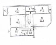 4-комнатная квартира площадью 105 кв.м, Белая дача мкр, 20 | цена 10 500 000 руб. | www.metrprice.ru