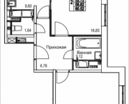 2-комнатная квартира площадью 60.52 кв.м, 2-я Муравская, корп.8 | цена 7 138 939 руб. | www.metrprice.ru