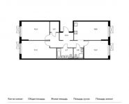 3-комнатная квартира площадью 87.1 кв.м,  | цена 6 462 820 руб. | www.metrprice.ru