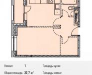 1-комнатная квартира площадью 37.7 кв.м, Ленинградский просп., 31 | цена 8 679 671 руб. | www.metrprice.ru