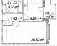 1-комнатная квартира площадью 41.7 кв.м, Лазоревый пр., 3 | цена 9 400 136 руб. | www.metrprice.ru