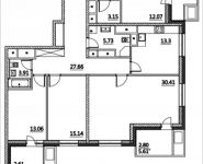 4-комнатная квартира площадью 132.24 кв.м, Лазоревый пр., 3 | цена 34 789 566 руб. | www.metrprice.ru