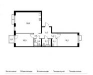 3-комнатная квартира площадью 77.7 кв.м,  | цена 8 749 020 руб. | www.metrprice.ru