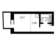 1-комнатная квартира площадью 21.8 кв.м,  | цена 2 580 248 руб. | www.metrprice.ru