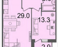 2-комнатная квартира площадью 56.1 кв.м, Серебрякова, 11-13, корп.3 | цена 8 184 990 руб. | www.metrprice.ru