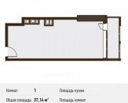 1-комнатная квартира площадью 37.1 кв.м, Новодмитровская улица, 5А | цена 7 389 746 руб. | www.metrprice.ru