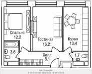 2-комнатная квартира площадью 56 кв.м, 3-й Силикатный проезд, вл. 4, корп. 2 | цена 11 499 265 руб. | www.metrprice.ru