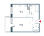 1-комнатная квартира площадью 43.5 кв.м, улица Дмитрия Ульянова, 6к1 | цена 11 219 891 руб. | www.metrprice.ru