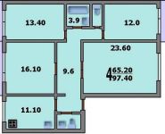 4-комнатная квартира площадью 97 кв.м, Генерала Кузнецова ул., 32К2 | цена 13 450 000 руб. | www.metrprice.ru