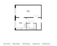 1-комнатная квартира площадью 47.5 кв.м, Варшавское ш., 141С11 | цена 6 617 520 руб. | www.metrprice.ru