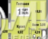 1-комнатная квартира площадью 39 кв.м, Троицкая ул., 3 | цена 3 373 905 руб. | www.metrprice.ru