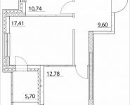 2-комнатная квартира площадью 58.05 кв.м, Лазоревый пр., 3 | цена 10 303 875 руб. | www.metrprice.ru