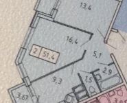 2-комнатная квартира площадью 53.1 кв.м, Космонавтов б-р, 5 | цена 5 100 000 руб. | www.metrprice.ru