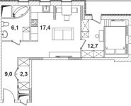 2-комнатная квартира площадью 47 кв.м, Барышевская Роща ул. | цена 4 493 500 руб. | www.metrprice.ru