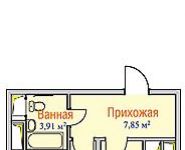 1-комнатная квартира площадью 43 кв.м в Микрорайон "6-6А", Вокзальная ул., 39Б | цена 5 300 000 руб. | www.metrprice.ru