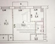 2-комнатная квартира площадью 45 кв.м, Мира ул., 4 | цена 3 400 000 руб. | www.metrprice.ru