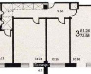 3-комнатная квартира площадью 86 кв.м, Нагорная ул., 19К2 | цена 14 990 000 руб. | www.metrprice.ru