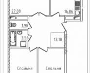 3-комнатная квартира площадью 96.47 кв.м, Михайлова, 31, корп.31 | цена 12 253 443 руб. | www.metrprice.ru