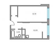 1-комнатная квартира площадью 36 кв.м, Трубецкая улица, 2 | цена 2 825 200 руб. | www.metrprice.ru