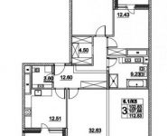 3-комнатная квартира площадью 112 кв.м, Лазоревый пр., 3С5 | цена 27 569 850 руб. | www.metrprice.ru