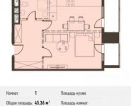 1-комнатная квартира площадью 45 кв.м, Новодмитровская ул., 5А | цена 7 847 280 руб. | www.metrprice.ru