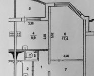 1-комнатная квартира площадью 42 кв.м, Мельникова пр-т, 23/2 | цена 5 100 000 руб. | www.metrprice.ru