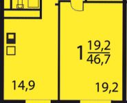 1-комнатная квартира площадью 46.7 кв.м, Лобачевского ул., 118С4 | цена 9 199 900 руб. | www.metrprice.ru
