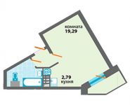 1-комнатная квартира площадью 30.9 кв.м, Пограничная ул, 20 | цена 2 966 400 руб. | www.metrprice.ru