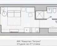 1-комнатная квартира площадью 18.1 кв.м, Железнодорожный тупик, 7 | цена 2 271 550 руб. | www.metrprice.ru