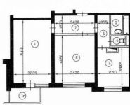 2-комнатная квартира площадью 54 кв.м, Суздальская ул., 18К4 | цена 8 250 000 руб. | www.metrprice.ru