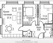 3-комнатная квартира площадью 68 кв.м, 3-й Силикатный проезд, вл. 4, корп. 2 | цена 15 217 875 руб. | www.metrprice.ru