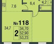 2-комнатная квартира площадью 53 кв.м в ЖК "AFI Residence. Павелецкая", Павелецкая набережная, 8 | цена 10 113 700 руб. | www.metrprice.ru