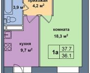 1-комнатная квартира площадью 37 кв.м, Опалиха ул., 2 | цена 2 865 200 руб. | www.metrprice.ru