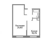 1-комнатная квартира площадью 39.7 кв.м,  | цена 2 899 877 руб. | www.metrprice.ru