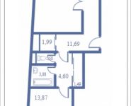 2-комнатная квартира площадью 82.6 кв.м, Кудрявцева, 12 | цена 9 416 400 руб. | www.metrprice.ru