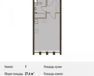 1-комнатная квартира площадью 27.4 кв.м, Головинское ш., 5 | цена 4 000 400 руб. | www.metrprice.ru