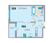 1-комнатная квартира площадью 35.1 кв.м, Рупасовский 2-й пер., 3 | цена 2 737 800 руб. | www.metrprice.ru