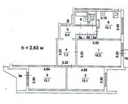 3-комнатная квартира площадью 75 кв.м, Коштоянца ул., 6 | цена 14 300 000 руб. | www.metrprice.ru