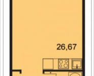 1-комнатная квартира площадью 32 кв.м, Ходынский бульвар, 2с1 | цена 5 478 830 руб. | www.metrprice.ru