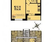 1-комнатная квартира площадью 37 кв.м, Студенческий пр. | цена 2 186 350 руб. | www.metrprice.ru