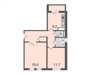 2-комнатная квартира площадью 55.6 кв.м, Базовская улица, 15к2 | цена 6 785 000 руб. | www.metrprice.ru